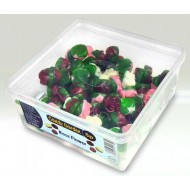 CANDY GARDEN FRUIT FLAVOUR JELLY SWEETS Rose Flower TUB OF120 PCS
